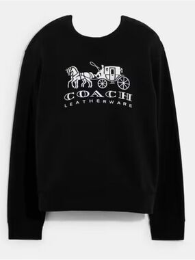 COACH SLIM FIT ORGANIC COTTON LOGO SWEATSHIRT